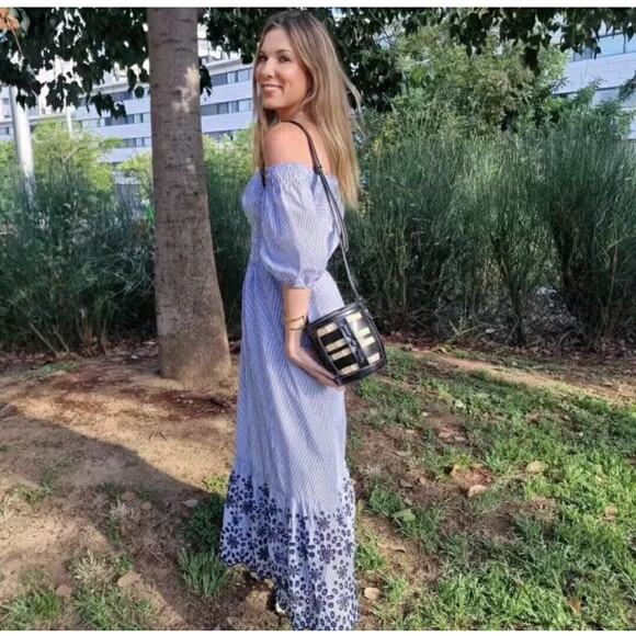 ZARA Balloon Sleeve Long Dress NWT - Picture 8 of 16